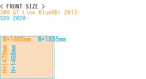 #308 GT Line BlueHDi 2013- + SD9 2020-